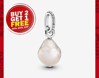 Freshwater Cultured Baroque Pearl Pendant charm, Girl Dangle Charm, Charms for Bracelet, Patronus Charm, Mother's Day gifts