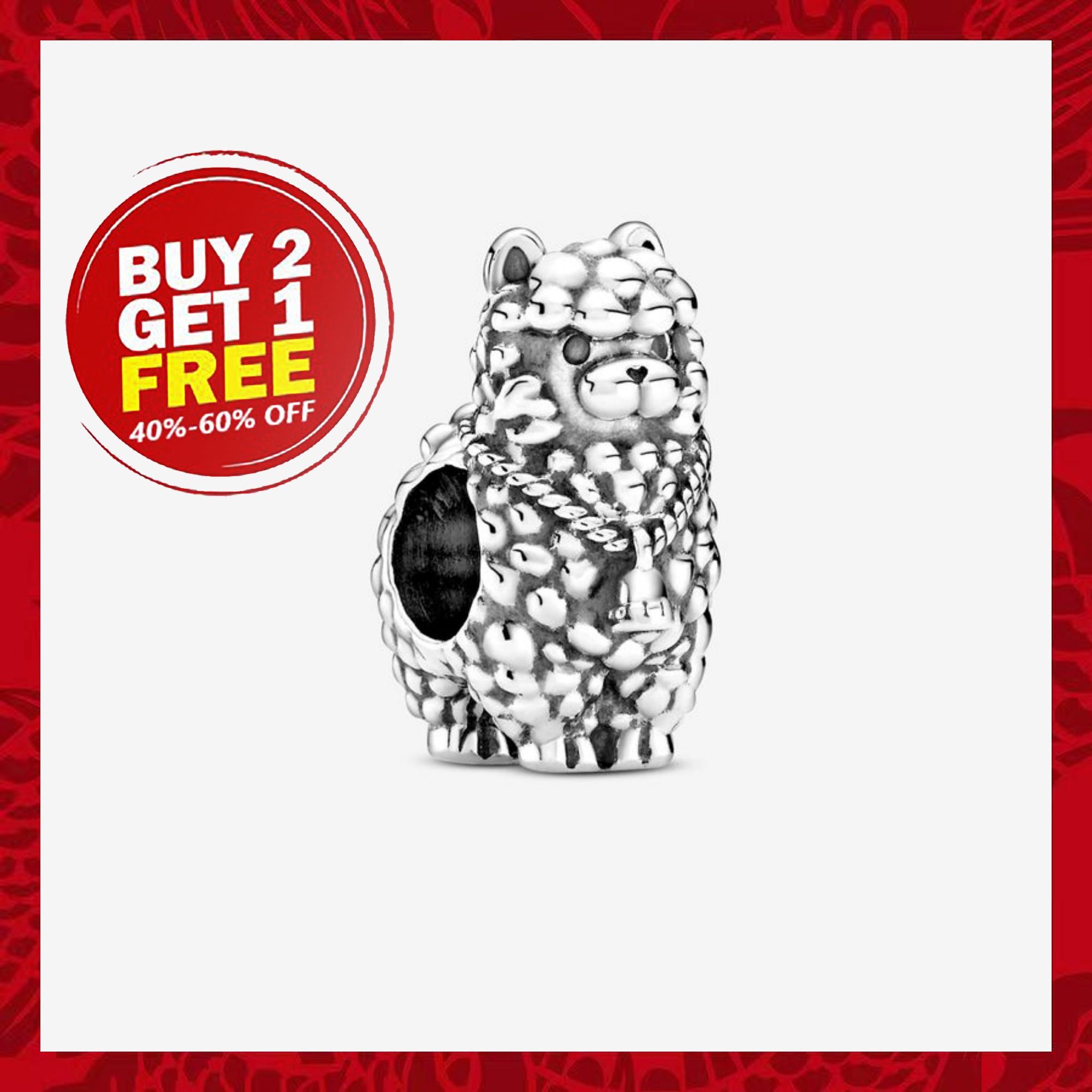 Fluffy llama pandora charm deals