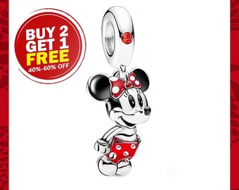 2024 New Disney Minnie Mouse Dangle Charm, Charms for Bracelet, Girl Dangle Charm, Patronus Charm, Mother's Day Gifts