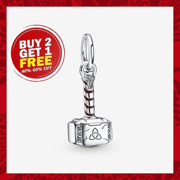 Thor's Hammer Dangle Charm, Charms for Bracelet, Girl Dangle Charm, Patronus Charm, Best gifts For Christmas