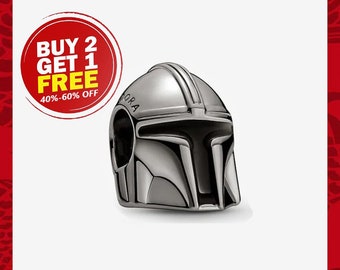 Star War The Mandalorian helmet Charm,Charms for Bracelet,Best gifts,Christmas Gifts