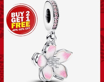 2024 New Cherry Blossom Dangle Charm, Charms for Bracelet, Girl Dangle Charm, Patronus Charm, Best gifts For Christmas