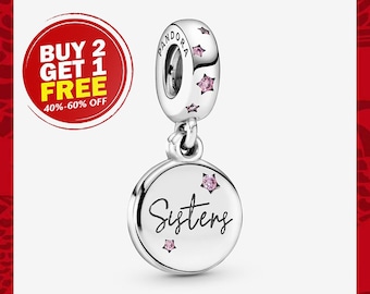 Forever Sisters Charm, Charms for Bracelet, Girl Dangle Charm, Patronus Charm, Mother's Day gifts