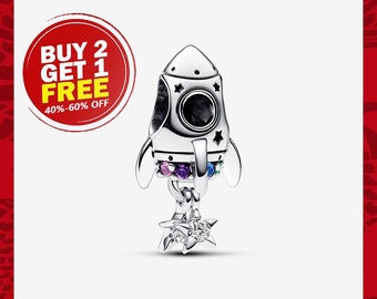 Space Love Rocket Charm, Charms for Bracelet, Girl Dangle Charm, Patronus Charm, Best gifts For Christmas