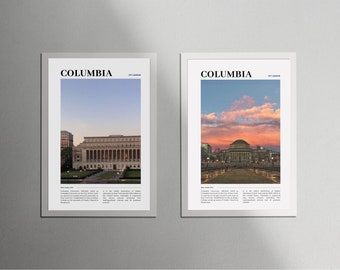 Columbia | Ivy League University Room Decor Print
