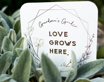 Love Grows Here - Grandma's Garden Sign