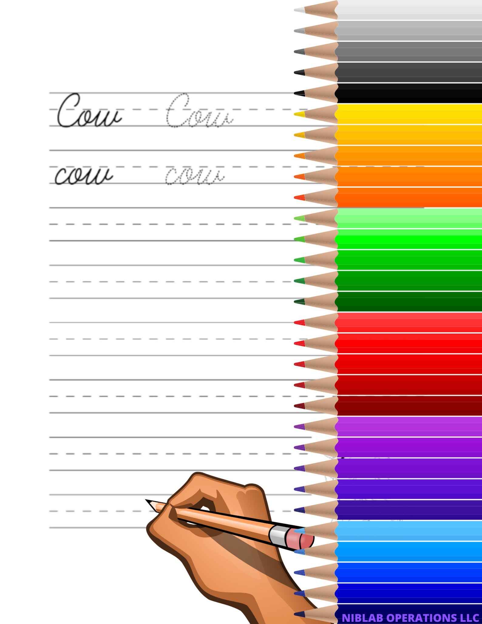 Cursive Worksheet Kids, Cursive Practice Sheet, Cursive Handwriting ...