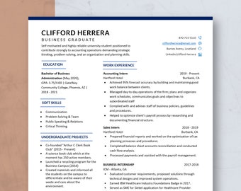 Modern Resume Template Word & Pages, CV Template, Professional Resume Template, Business Resume, Creative Resume, Executive Resume