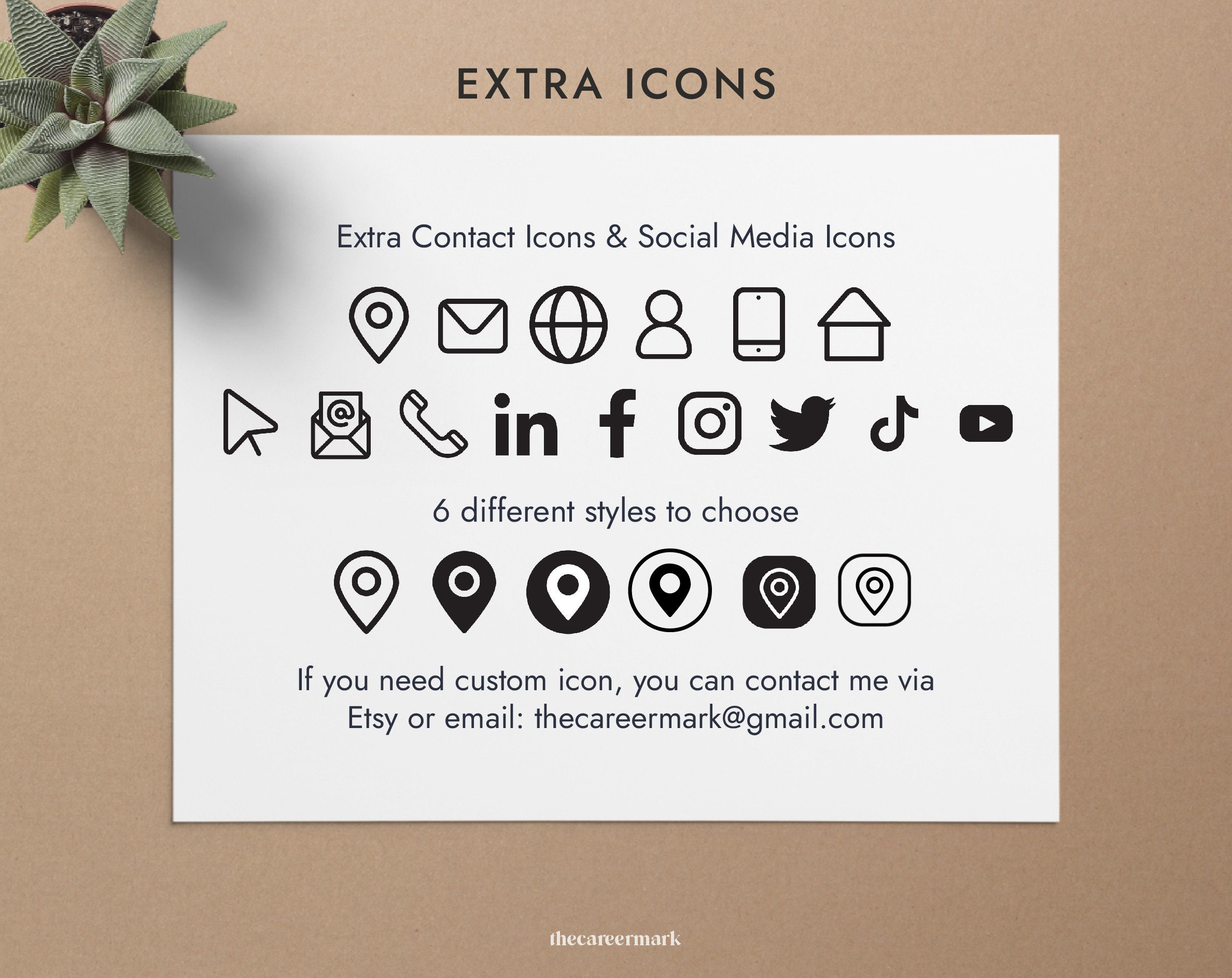 ATS Friendly Resume Template Google Docs, Modern Resume, CV Template