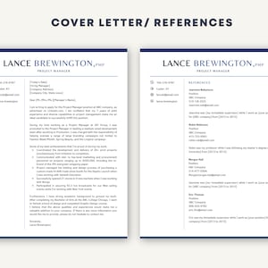 Business Resume Template for Word and Pages, CV Template, Modern Resume Template Word Pages, Manager Resume Template, Professional Resume image 5