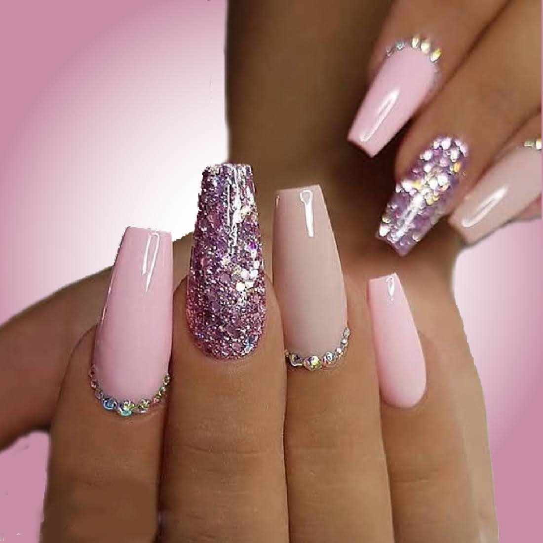 Pink Sparkle Nude