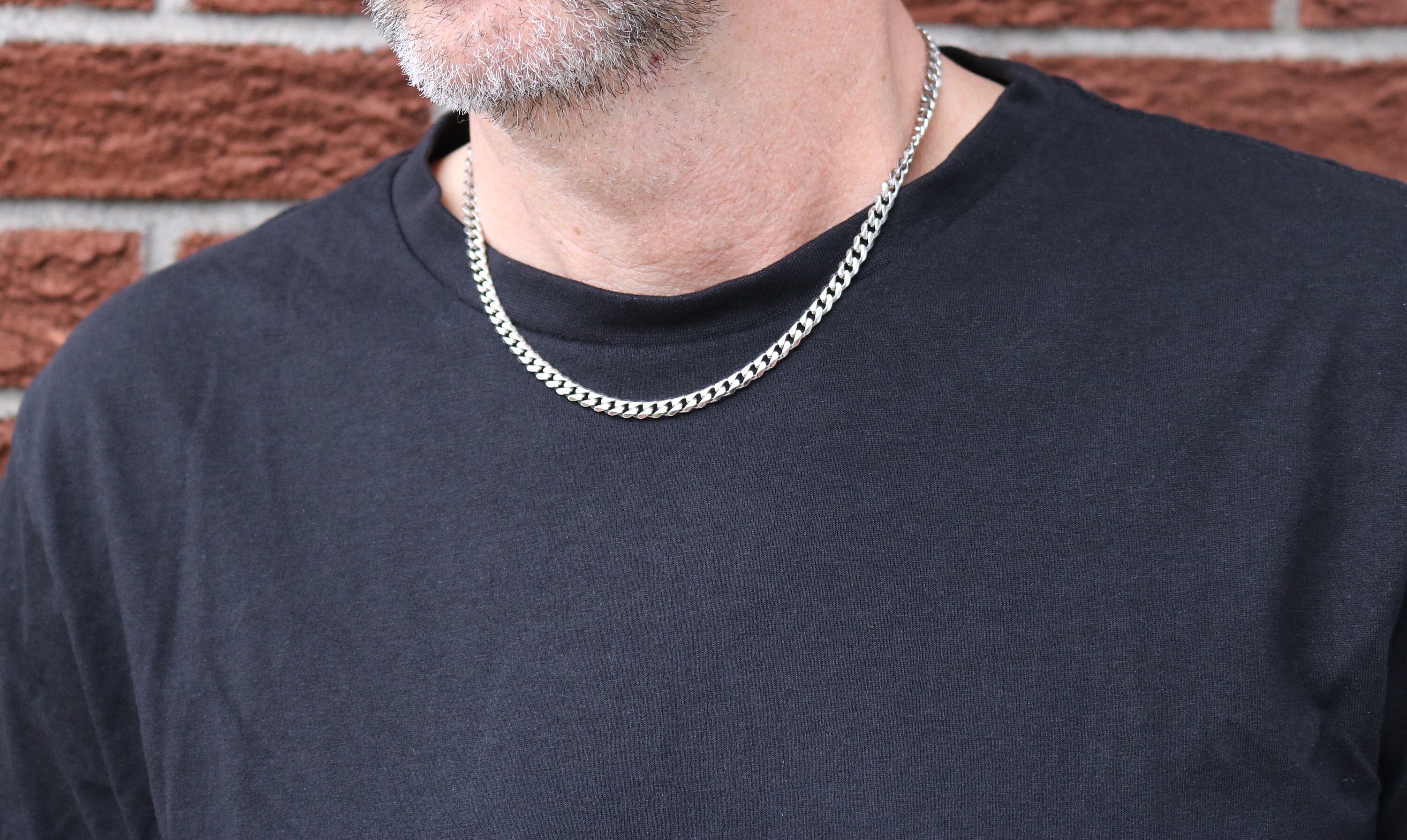 17'' Stainless steel men's chain 17'' 5mm Etsy