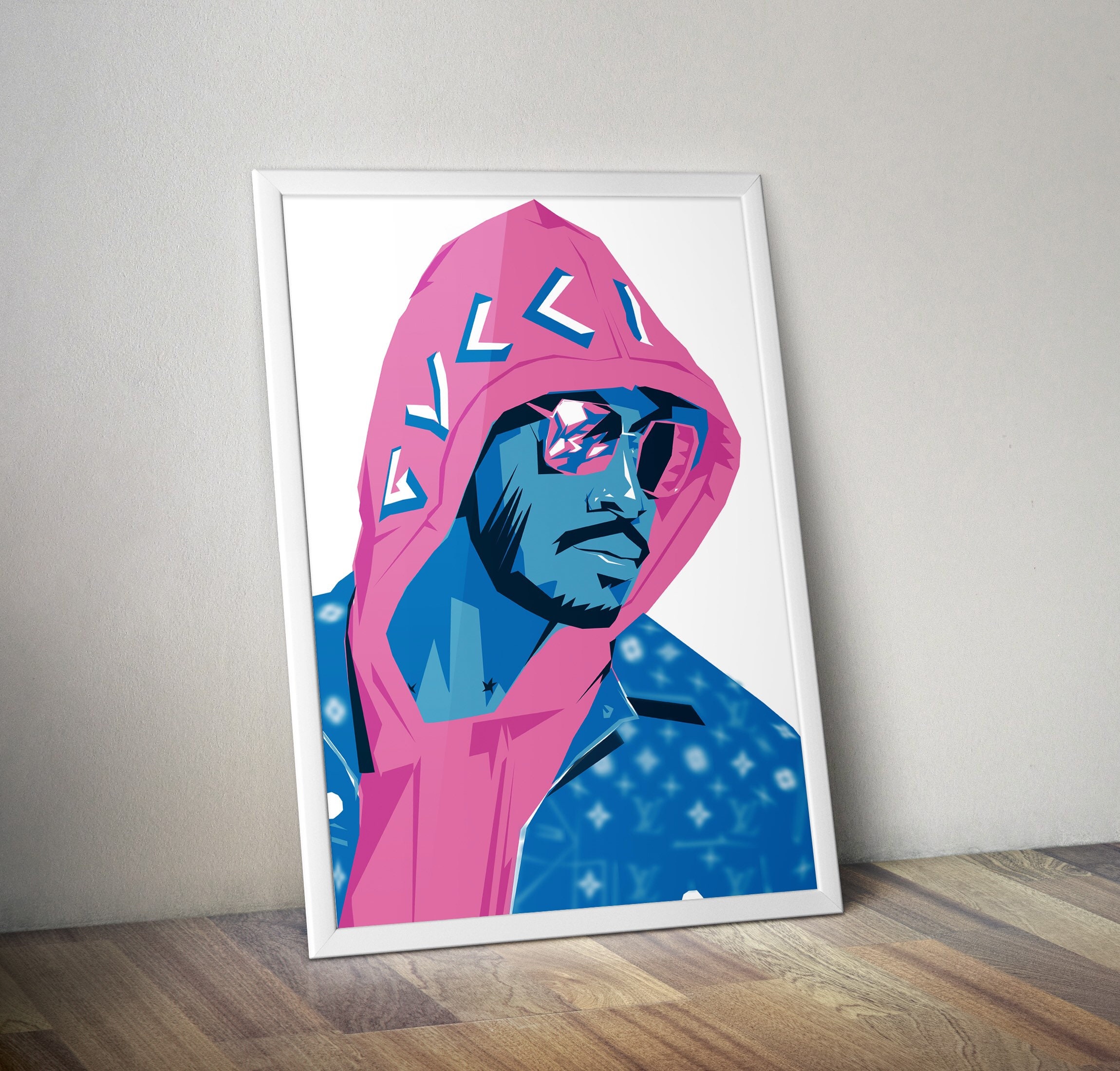 Raekwon Hip Hop Graphic Design A4 Print A3 Print Digital Art by