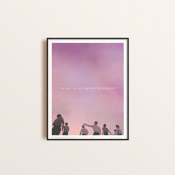 BTS We are Bulletproof : the Eternal Illustrated Print (Unframed)