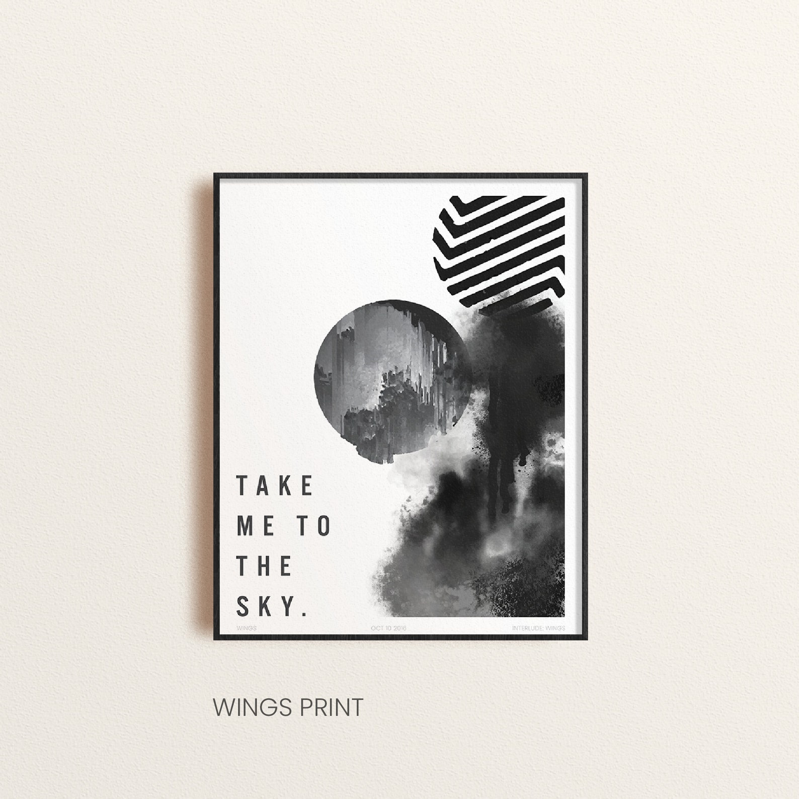 BTS Wings/you Never Walk Alone Albums Illustrated Prints Etsy