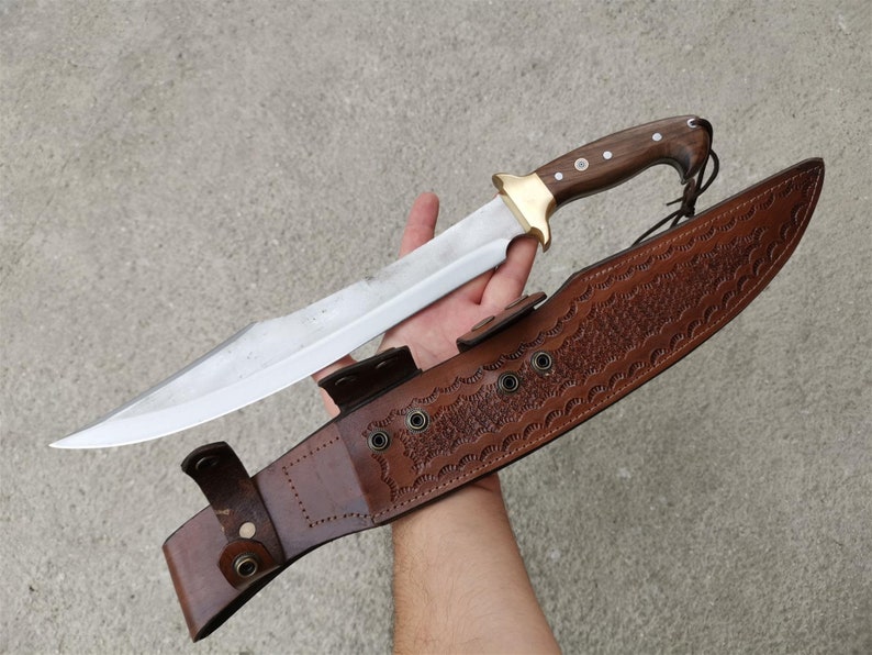 Camping Machete Knife Custom Handmade N695 Steel Hiking / Etsy