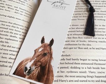 Horse Bookmarks of Original Pencil Drawings, Equine Art Bookmark, Pencil Drawings, Animal Artwork, Small Gift