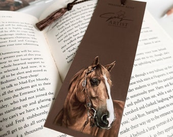 Horse Bookmarks of Original Pencil Drawings, Equine Art Bookmark, Pencil Drawings, Animal Artwork, Small Gift