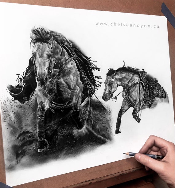 a colored pencil drawing of an full body horse by | Stable Diffusion