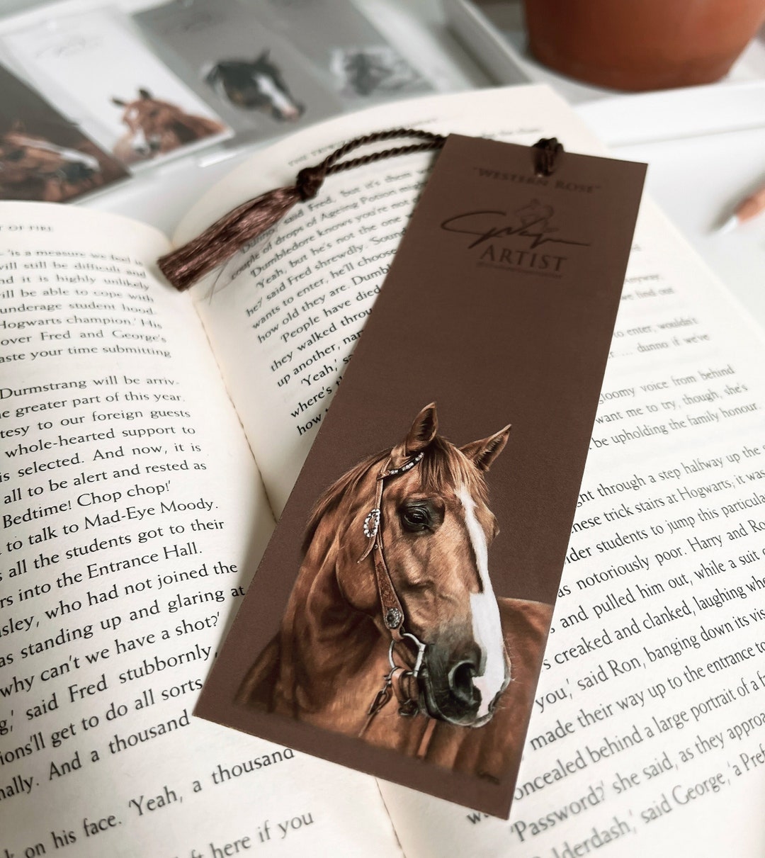 Horse Bookmarks of Original Pencil Drawings, Equine Art Bookmark ...
