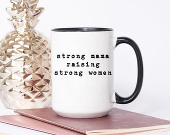 strong women make waves mug