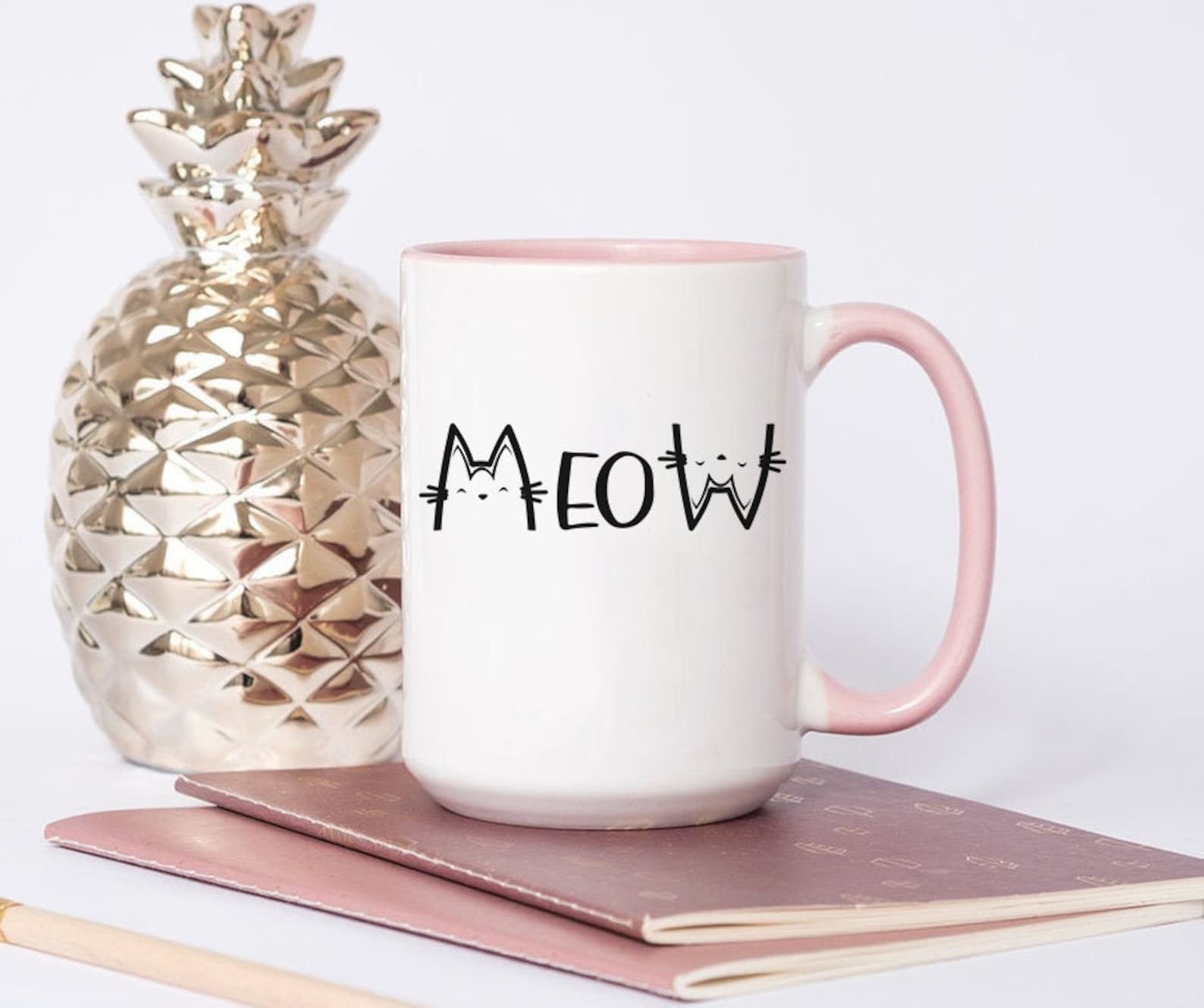 Meow Mug cat lover gift meow cat Mug cute cat Mug cup for | Etsy