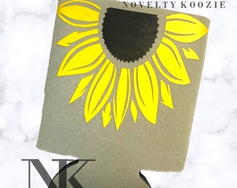 sunflower koozie