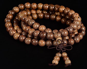 Tibetan Mala Bracelet Made of Sandalwood Pearl - Etsy