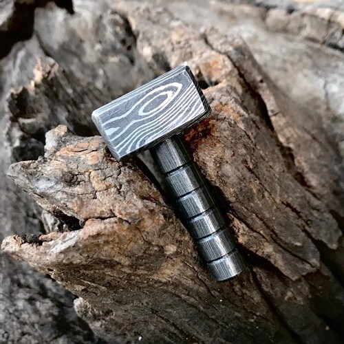 Beautiful Handmade Damascus Steel Thor Hammer Pendant. - Etsy