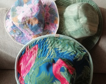 Summer maxi floral bucket hats