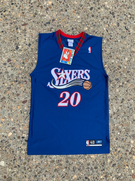 2001 Allen Iverson Philadelphia 76ers Champion Alternate NBA Jersey Size 48