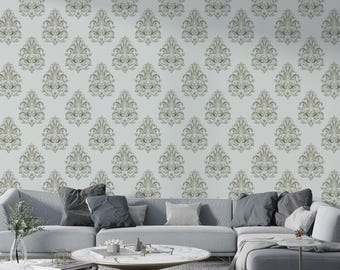Tapeta z wzorem Royal Damask: samoprzylepna, usuwalna