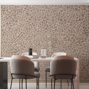 Walnut Texture Wallpaper Mural: Self-Adhesive Wood Look