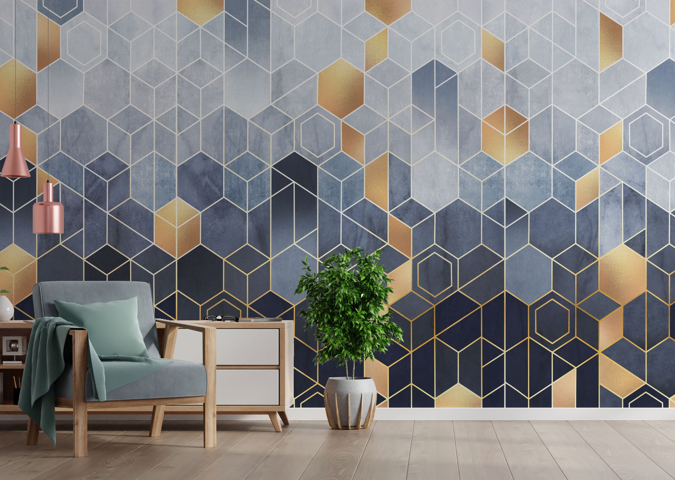 Peel And Stick Wallpaper Geometric Wallpaper Modern Striped Wallpaper