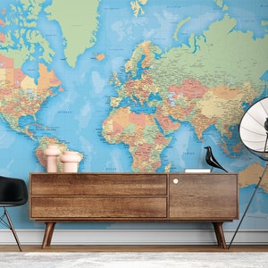 Detailed World map Wallpaper, Political Detailed World map Wallpaper, Main City World map wallpaper