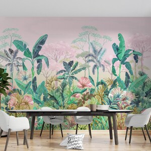 Tropical Jungle Peel and Stick Wallpaper Mural - Nature Wallpaper