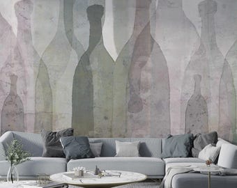 Abstract Watercolor Mural: Removable Peel and Stick Wallpaper