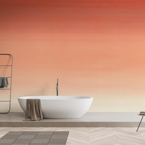 Wandbild „Rosa Sonnenuntergang Ombre“ – selbstklebende Tapete
