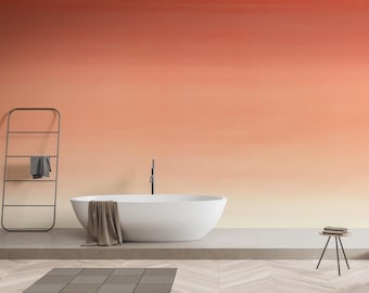 Pink Sunset Ombre Wallpaper Mural - Peel and Stick Wallpaper