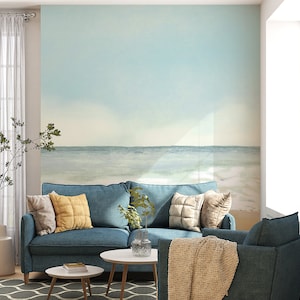 Ocean Wallpaper Mural | Beach Coastal Peel and Stick Wall Art -C401 - Etsy