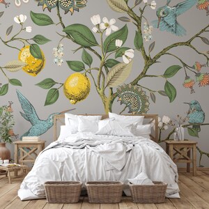 Botanical Wallpaper - Peel & Stick, Removable Wallpaper by Giffywalls