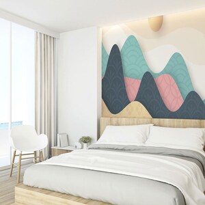 Pastel Mountain Nature Wallpaper Mural image 5