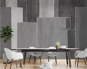 Abstract Art Mural Wallpaper: Modern Peel and Stick Wall Decor