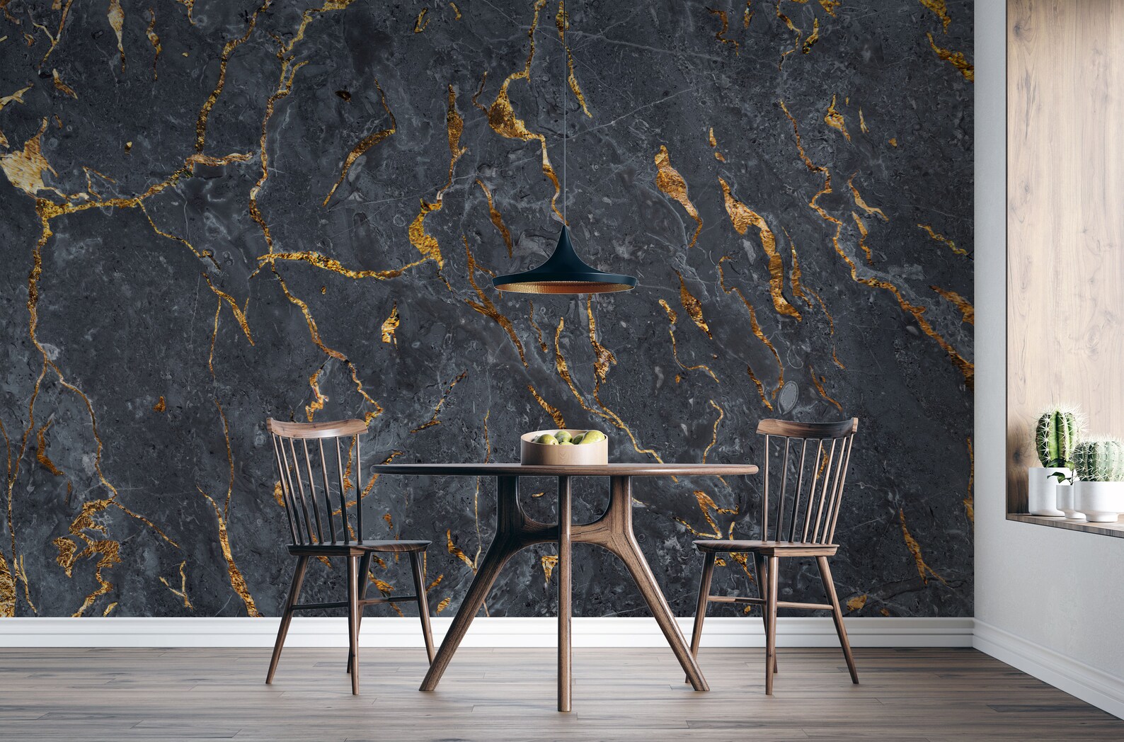 Black Marble Peel and stick Wallpaper Etsy