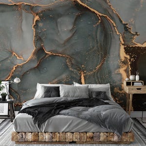 Alcohol Ink Fluid Art Wallpaper Mural - Peel and Stick or Traditional image 6