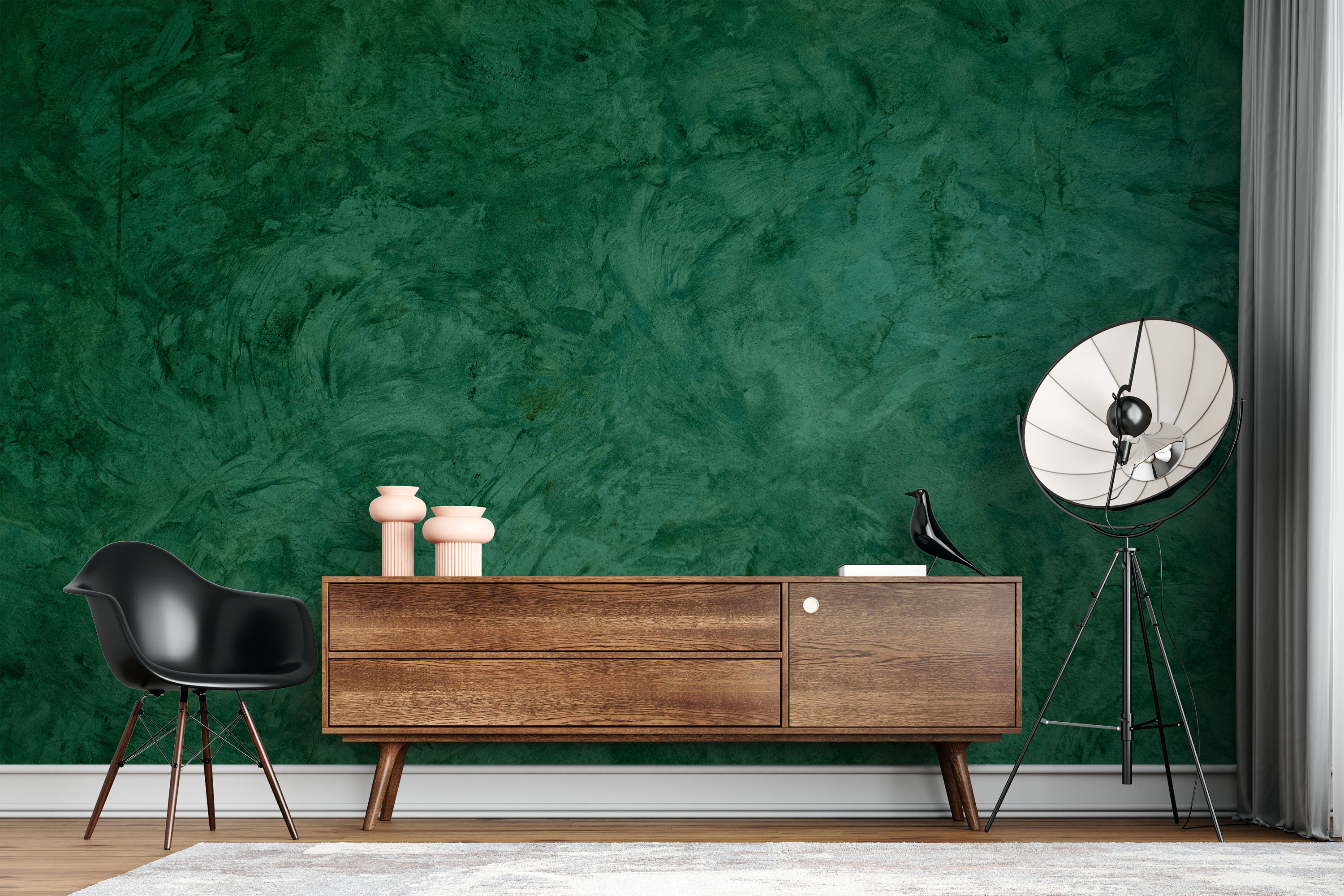 Deep Emerald Seamless Pattern Custom Printed Removable Wallpaper Self Adhesive Wall Mural Peel