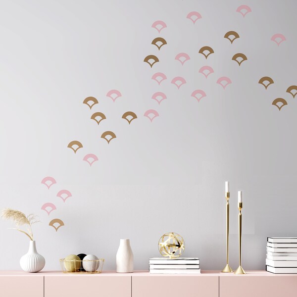 Scallop Wall Decal Etsy