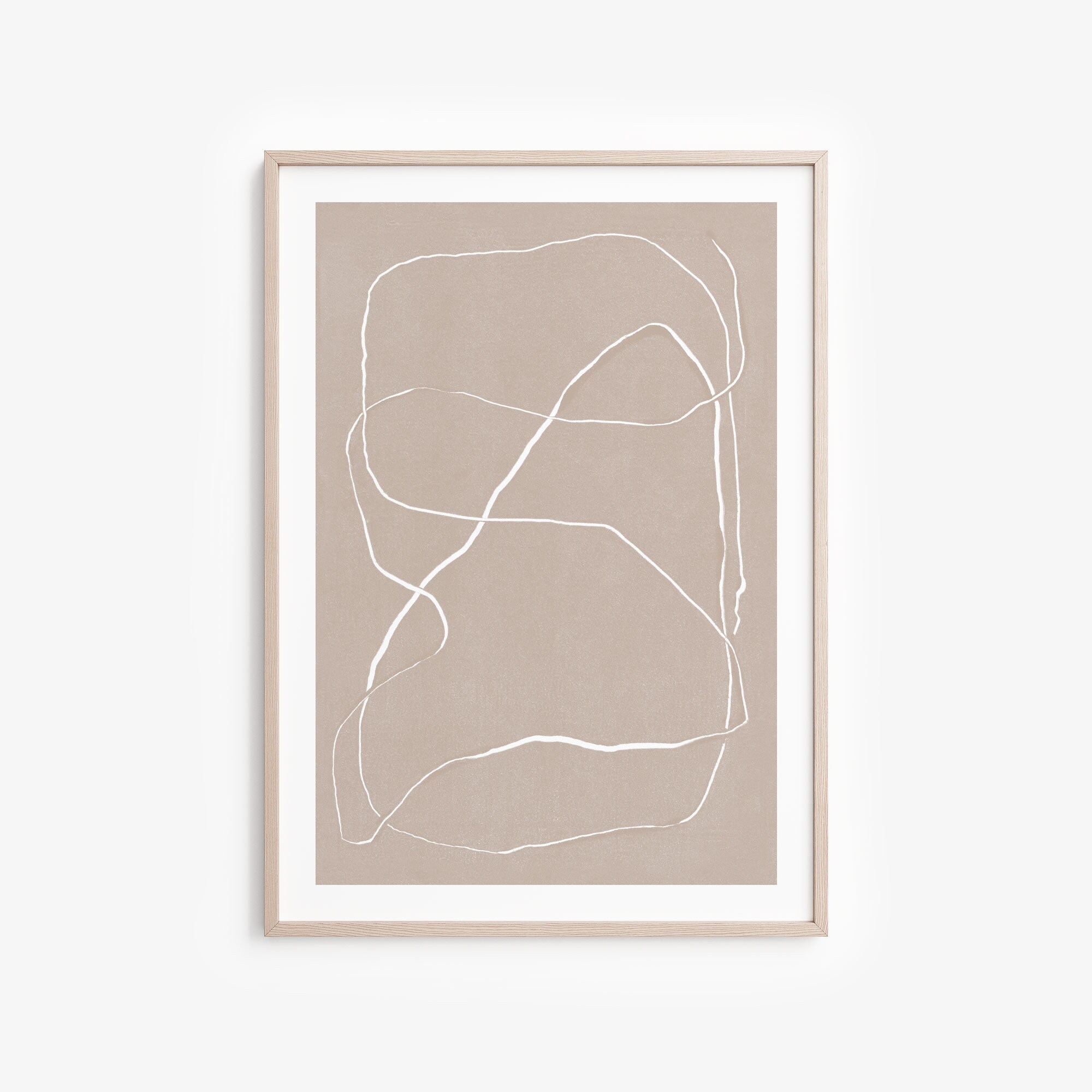 Digital Download Textured Line Art Print