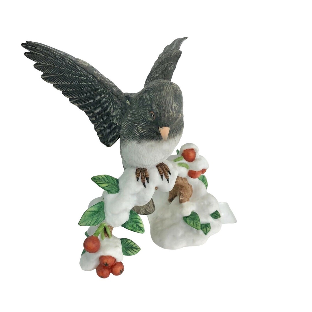 Vintage Lenox Garden Bird Sculpture Collection Darkeyed Junco Etsy
