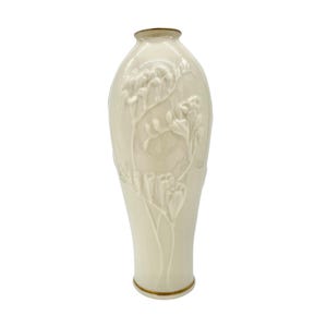 Lenox China Masterpiece Bud Vase Hand Decorated With 24K Gold Rims 7&quot; Tall